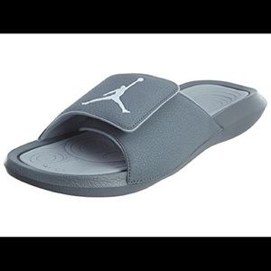 New Nike Air Jordan Hydro 6 Cool Grey Slides Sandals  881473-004 Men's Size 11